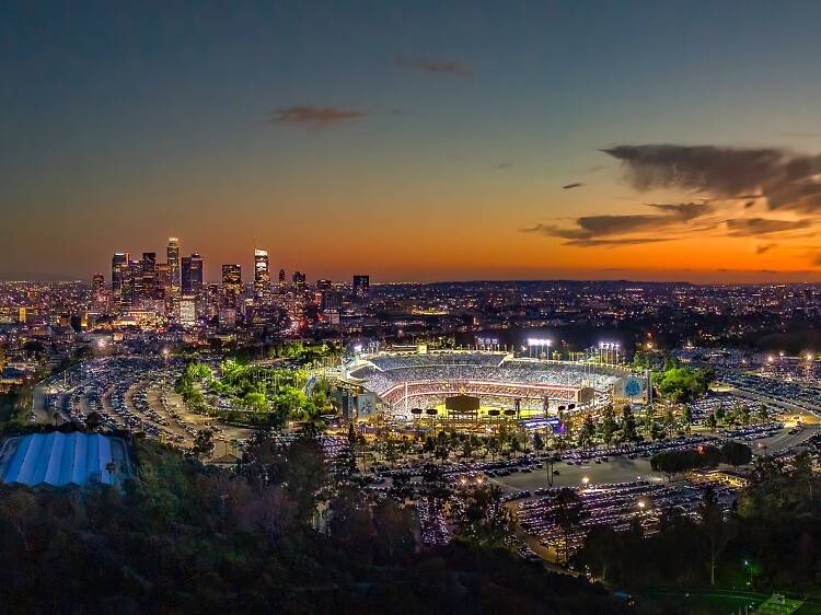 You can watch ‘The Sandlot’ from on the field at Dodger Stadium