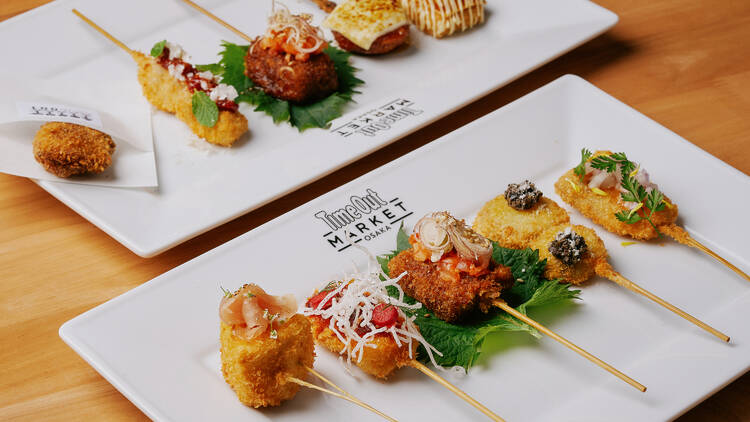 Food and drink at Time Out Market Osaka